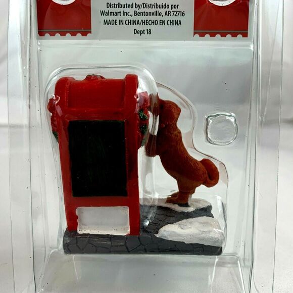 Holiday Time Letters to Santa Dog Postal Red Box Christmas Village - Picture 3 of 4